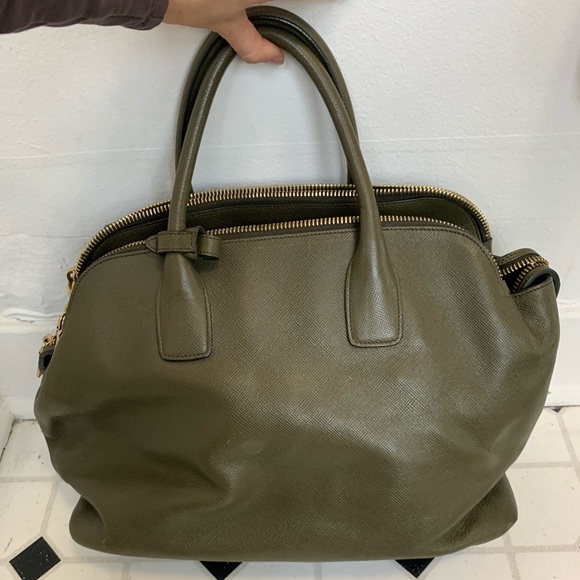 Prada Militare Saffiano Cuir Top Handle - Picture 2 of 4